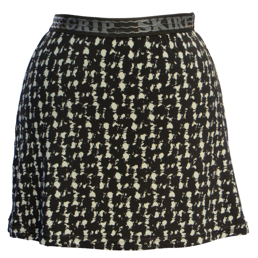 SKIRT GRIP GRAY BLACK HOUNDSTOOTH ATHLETIC SKIRT - Picture 1 of 3